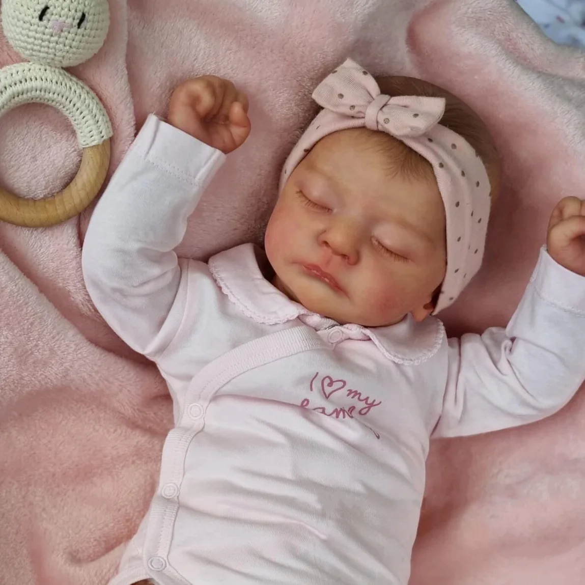 Soft Touch Kai Realistic Weighted Baby Girl  Lifelike Soft Body Silicone Reborn Dolls Handmade Newborn Dolls for Collector Gift