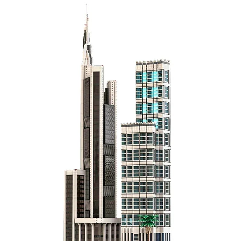 Moc Bouwstenen Street View Model Oceaan Toren En AVN Toren Technologie Modulaire Blokken Geschenken Kerst Speelgoed DIY Sets Montage