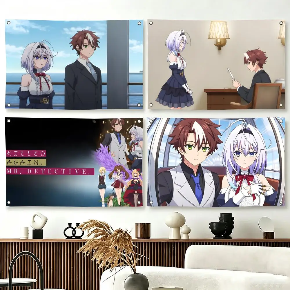 Mystery Anime K-Killed again Mr Detective Flags  For Living Room Home Dorm Decor Wall Outdoor Camping Party Banner Gifts