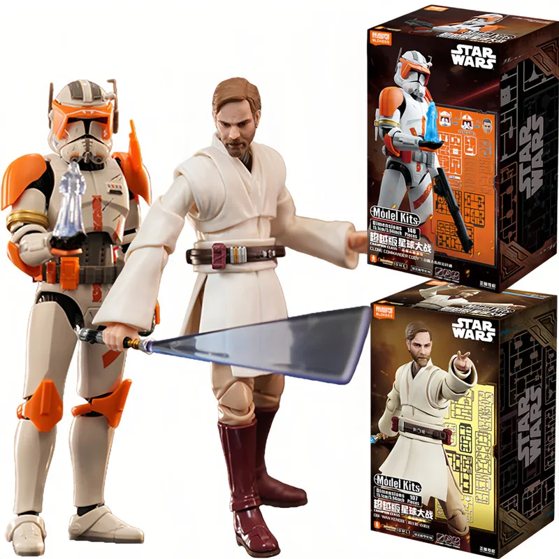 Blokees Star Wars Obi-Wan Kenobi, figura de acción del comandante Cody, modelo de juguete con articulaciones móviles, juguete de ensamblaje, decoración, regalos de cumpleaños.