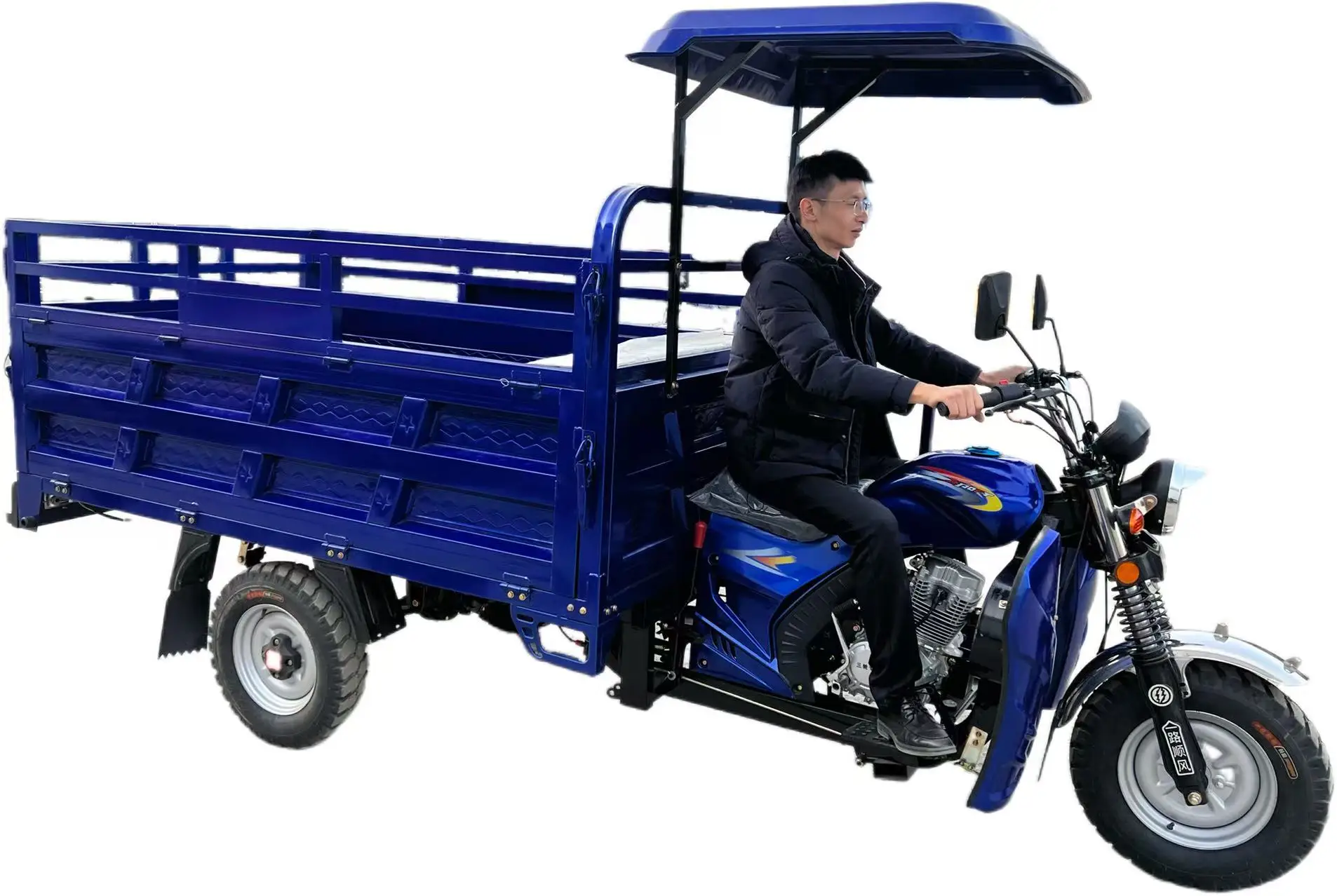 The Most Popular Motorized 200cc Open Large-capacity Freight Tricycle for Farms and Factories