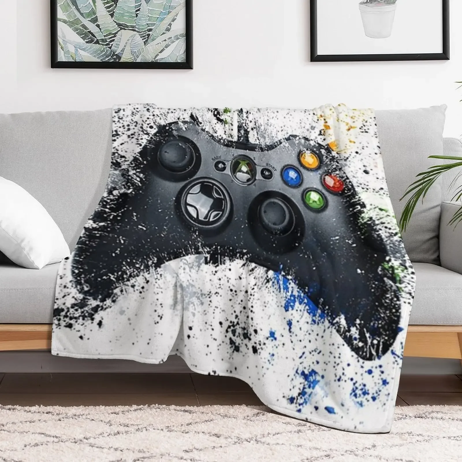 Gaming Controller Throw Blanket christmas decoration Luxury St Bed covers Blankets