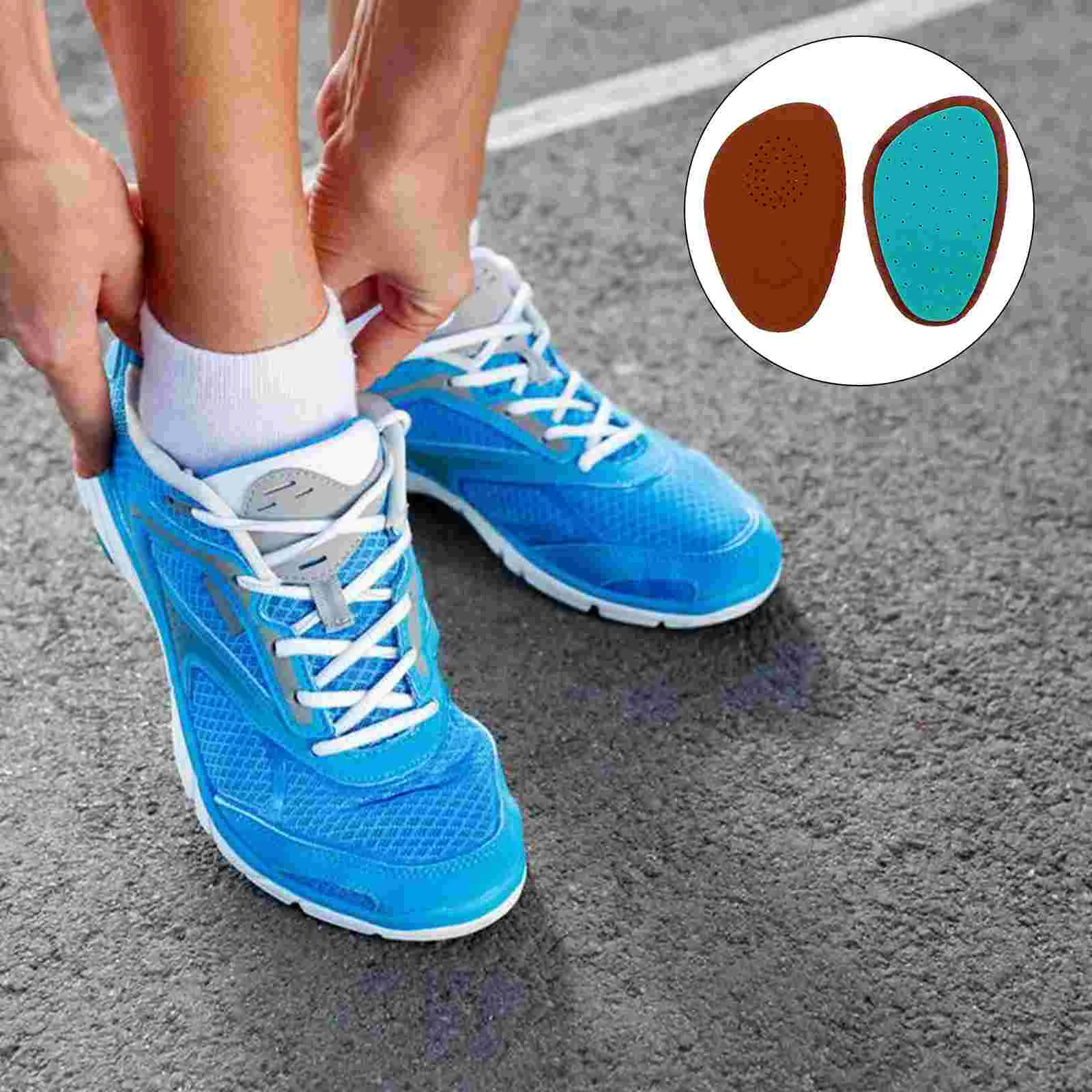 

2 Pairs Half Size Pad Running Shoe Cushion Thicken Insoles Front High Heel Pads Invisible Eva Comfortable