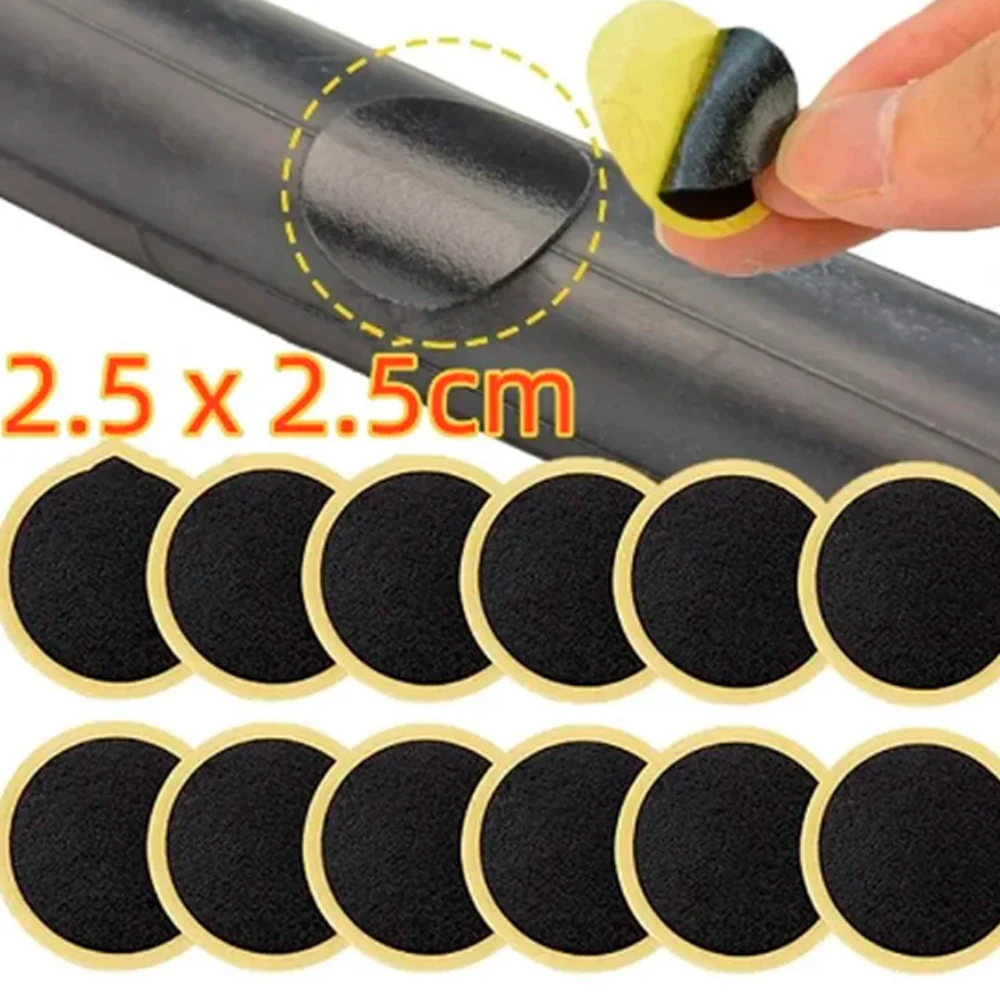 50/30/20/10PCS Bicycle Glue-free Tire Patches Tool Quick Repairing Tyre Protection Patch Adhesive Quick Drying Bike Accessories