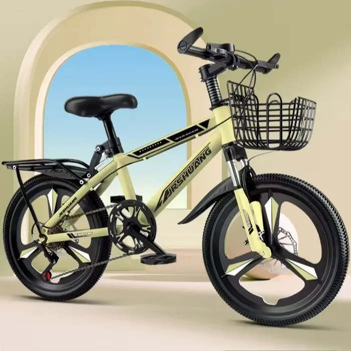 

Children's Bicycle with Fork Suspension Dual Disc Brakes for 8-10-16 Years Old Students Outdoor Mountain Riding