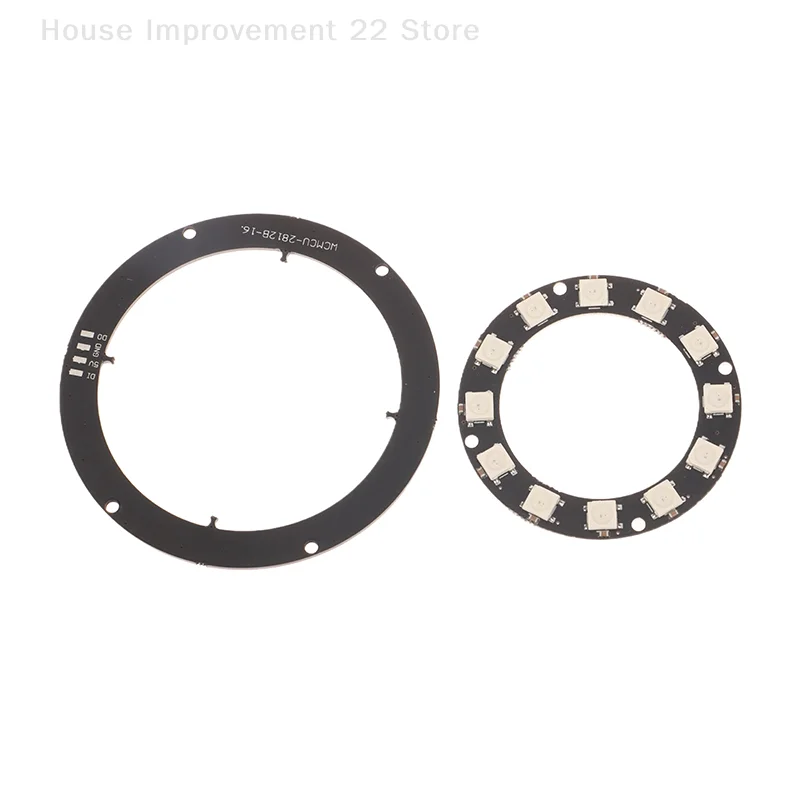 Anillo de píxeles direccionable individualmente WS2812B, 1/3/7/8/12/16/24 LED, WS2812, módulo de anillo LED integrado IC 5050 RGB, luz Led DC5V