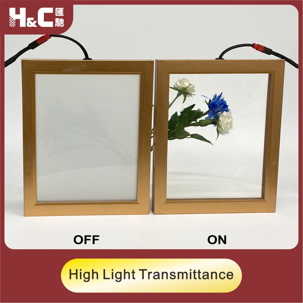 Electronic Control Privacy Switchable High Transparent Smart Glass Window