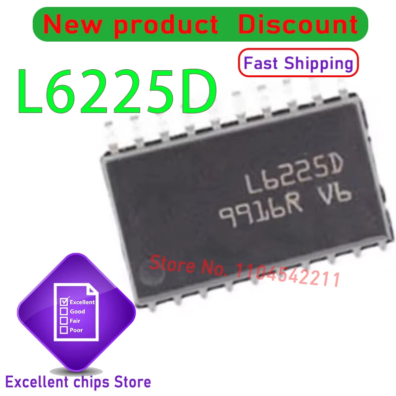 

(10 шт.) 100% новый набор микросхем L6225PD HSOP20 L6225D SOP20
