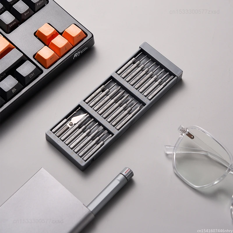 Imagem -02 - Xiaomi-duka Atuman Precisão Magnética Manual Chave de Fenda Kit 24-in1 Bits de Liga de Alumínio Faça Você Mesmo Screw Driver Ferramentas de Manutenção Novo