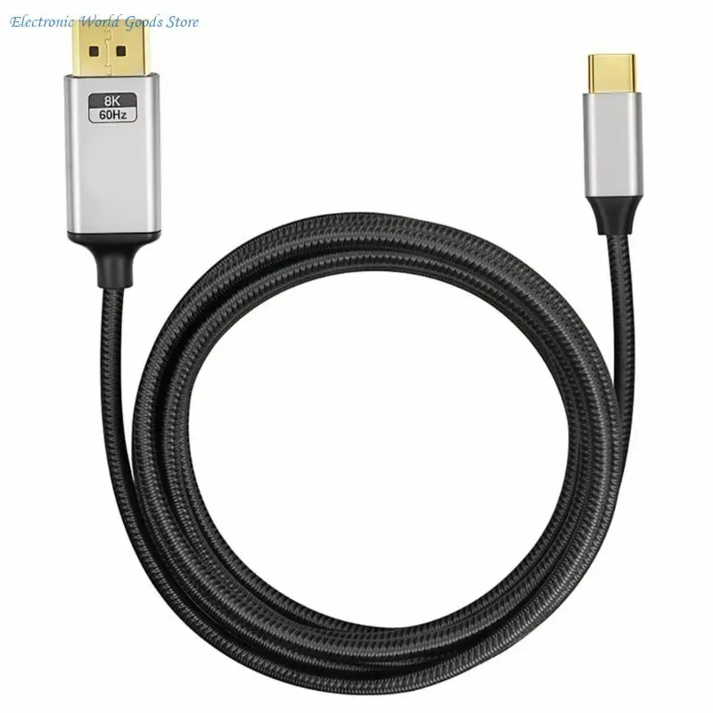 A3PD Quality USB C to Video Cable for Superior Visual Experience Type C to Converters Cord for Home