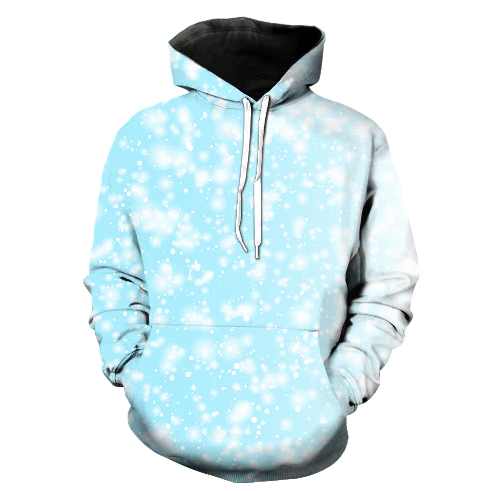 

Winter Snowflakes Men's Hoodies Unisex Sweatshirts Oversized Casual Fashion Cool Long Sleeve Funny Teens 3D Printed Spring Tops