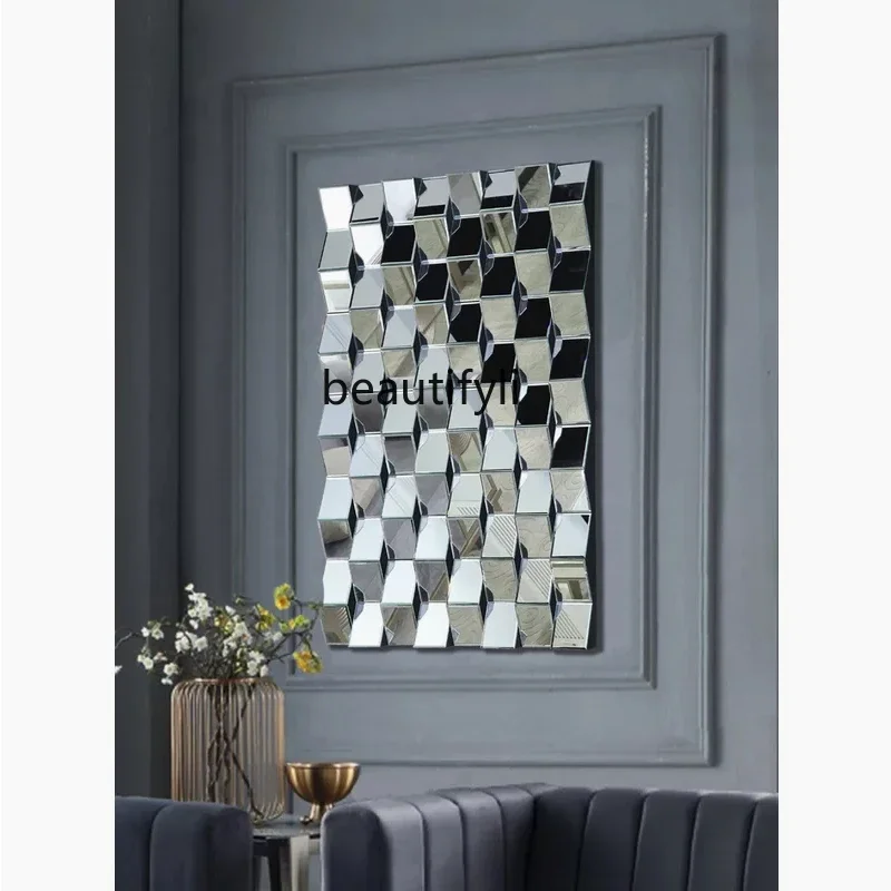 

A17 Wedding magic mirror, decorative mirror homestay invisible clothing, square dormitory with sofa