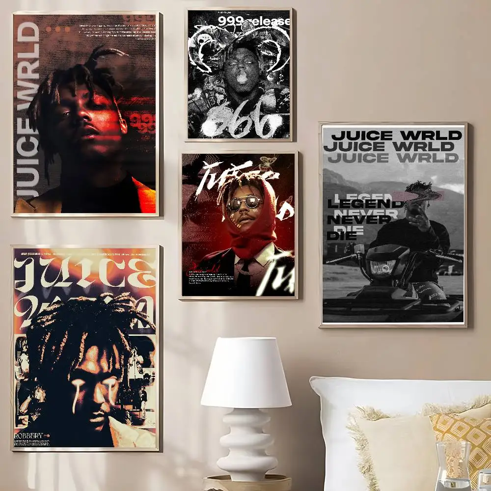 مغني الراب J-Juice WRLD الموسيقى الكلاسيكية خمر الملصقات خمر غرفة المنزل بار مقهى ديكور الشمال ديكور المنزل #4