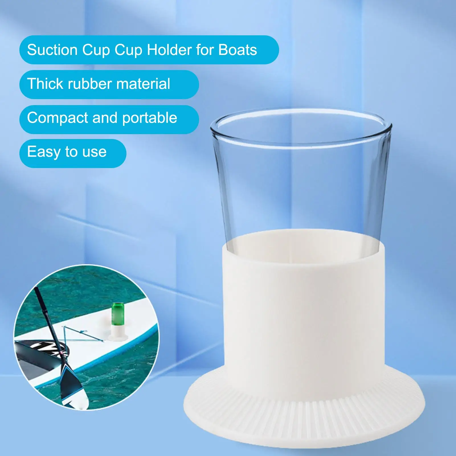 

Paddle Board Cup Holder Kayak Drink Cup Multifunctional Antiflip Board Cup Surf Water Bottle Drink Holder Nonslip Bottle Rack