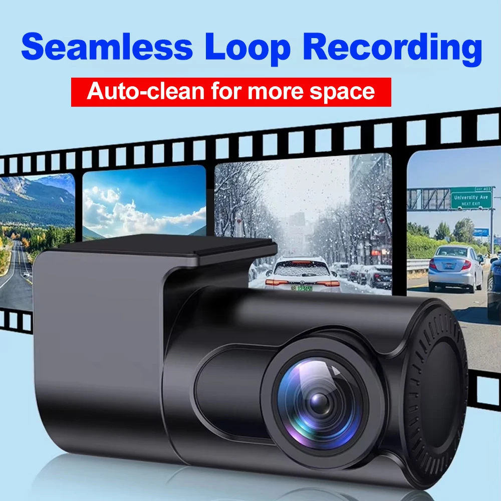 Mini USB Car Driving Recorder 1080P HD Auto Video Recorder Wi-Fi Connection Loop Recording Dash Camera 800W Hidden Night Vision