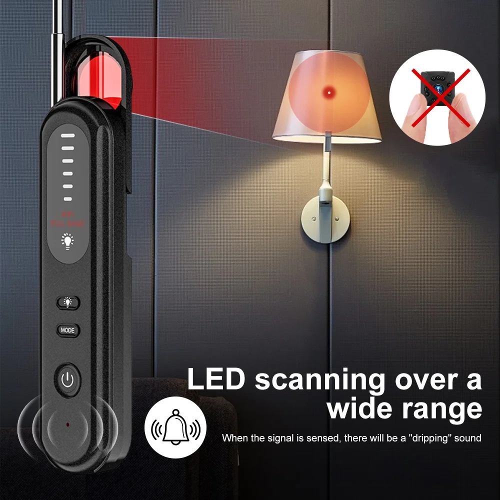 New T01 Camera Detectors Portable Pen Shape Anti Camera High Sensitivity Anti-recording Signal Detection RF Hotel Detector