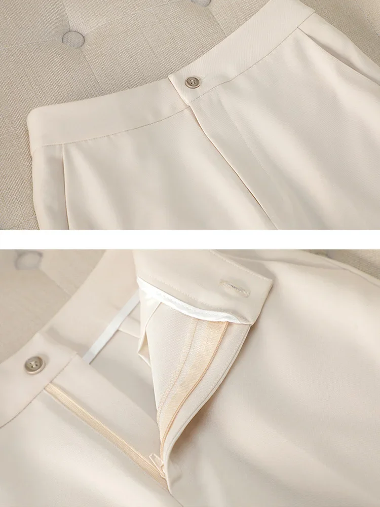 2025 Новый офисный элитный темпераментный маленький пиджак с длинными рукавами и воротником, женские повседневные брюки, высококачественный профессиональный комплект из 2 предметов