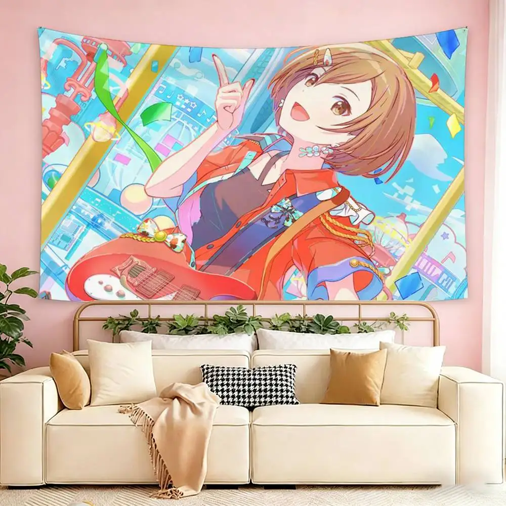 Virtual Idols MEIKO Flags Wall Hanging Tapestry Outdoor Garage Room Decorative flag Background Blanket