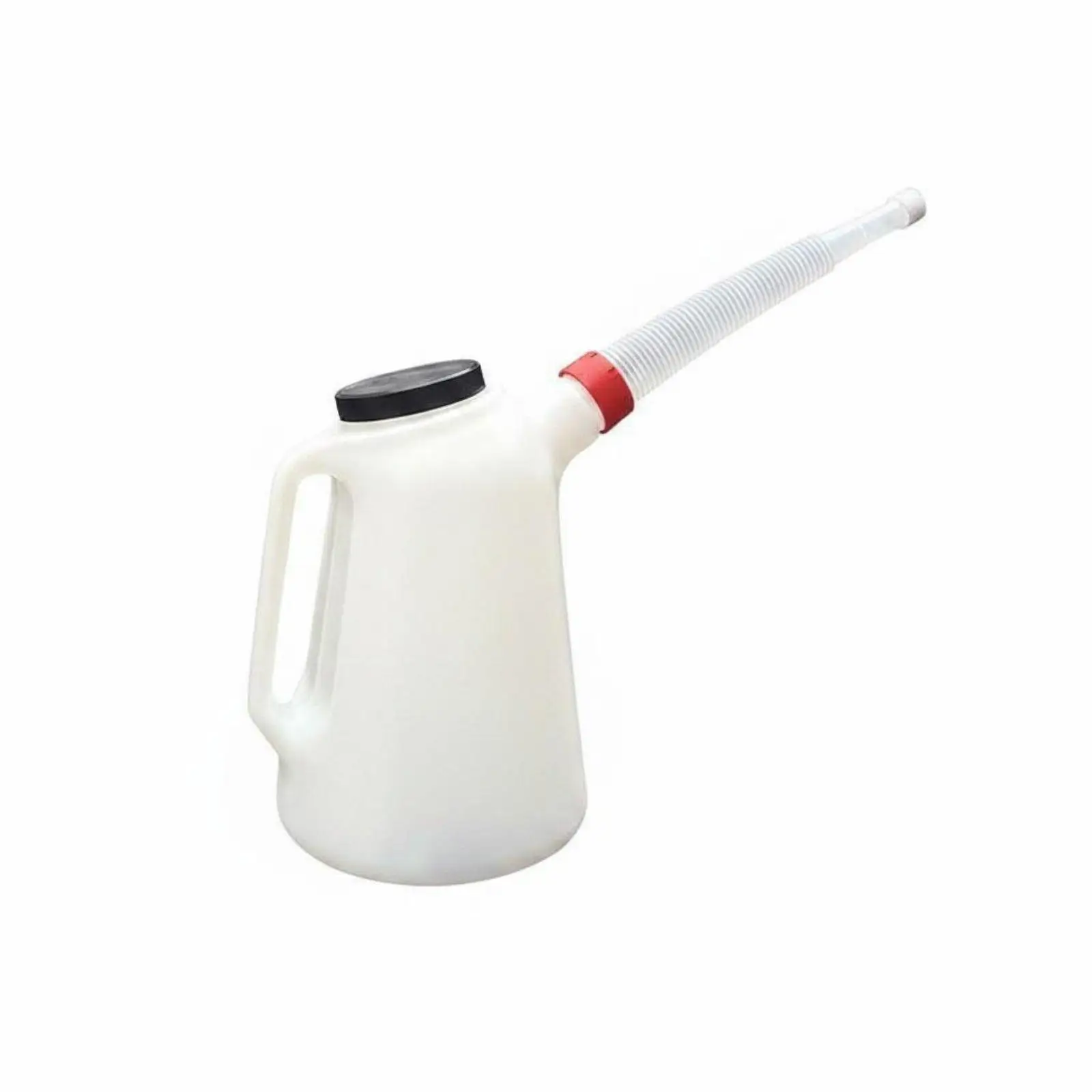 Long Spout Lubrication Oil Container HDPE Oil Jug with Scale Markings for Car Boat Refilling and Garage Tools