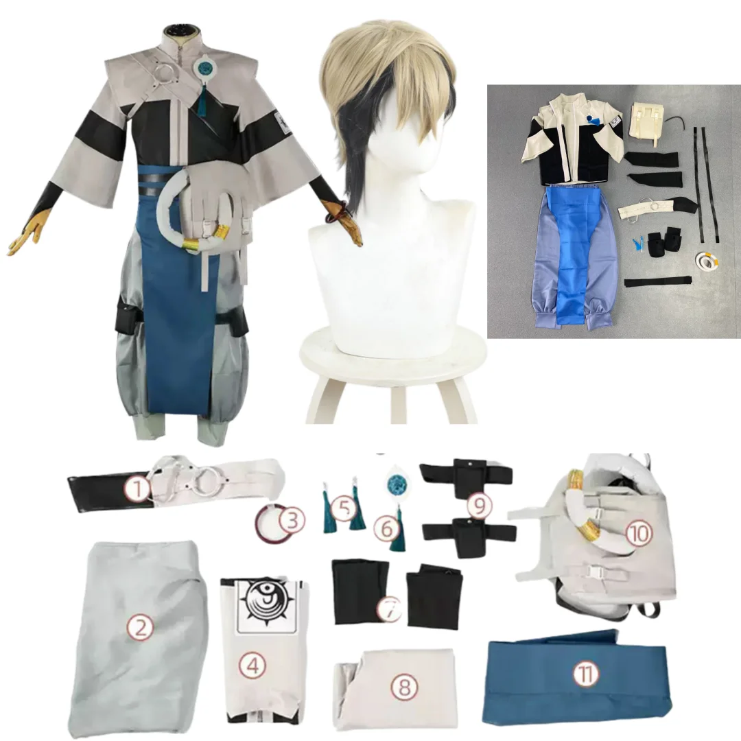 

GACHIAKUTA Zanca GACHI AKUTA Косплей Костюм Парик