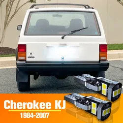 2pcs LED License Plate Light Bulb Accessories For Jeep Cherokee KJ 1984-2007 1997 1998 1999 2000 2001 2002 2003 2004 2005 2006