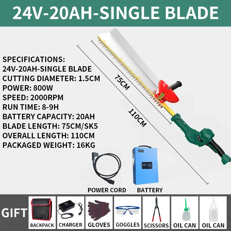 Electric Hedge Trimmer, Rechargeable Lithium-Ion Tea Pruning Shears, The Ultimate Tool for Landscaping and Shrub Pruning