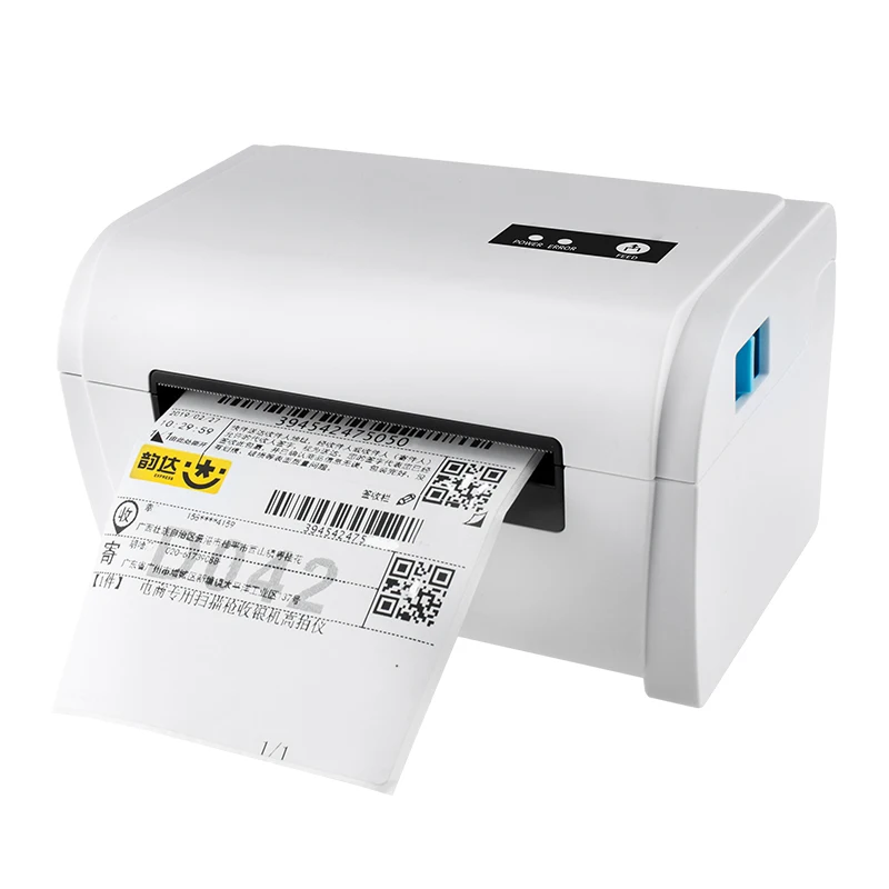 China 4x6 Thermal Shipping Label Printer with USB/LAN/ in Stock New Design 4inch Sticker Barcode Waybill Printer