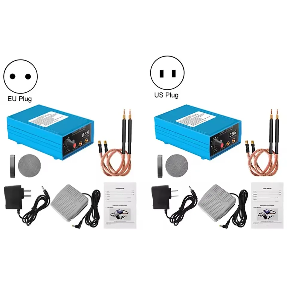 High Power 5000W Handheld Spot Welding Machine Portable 0-800A Current Adjustable Spot Welders for 18650 Battery Welding Tool