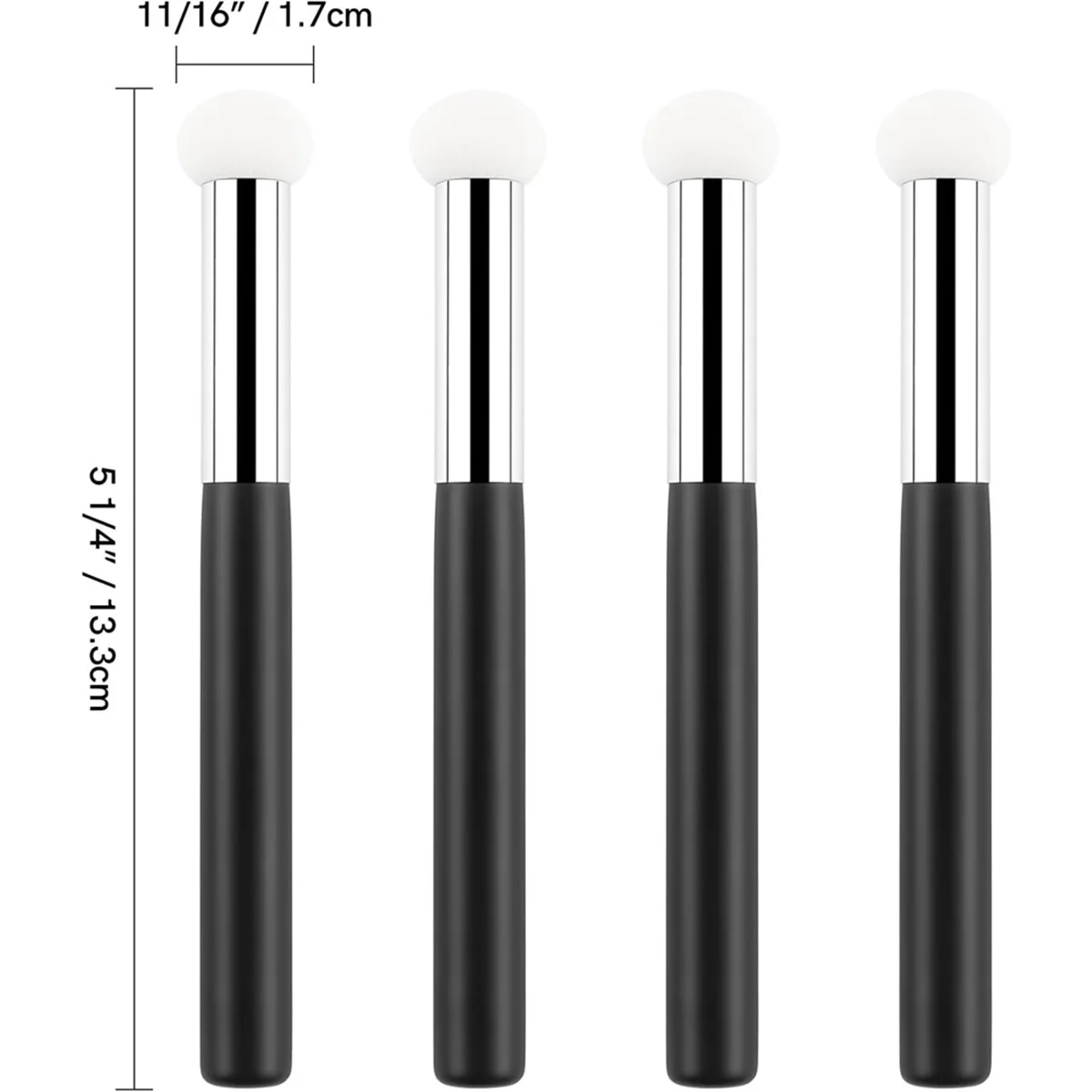 ABGU 8本セット ファンデーションスポンジ パウダーブラシ メイクアップパフスポンジ ハンドル付き マッシュルーム型メイクアップコンシーラーブラシ 女性・女の子向け