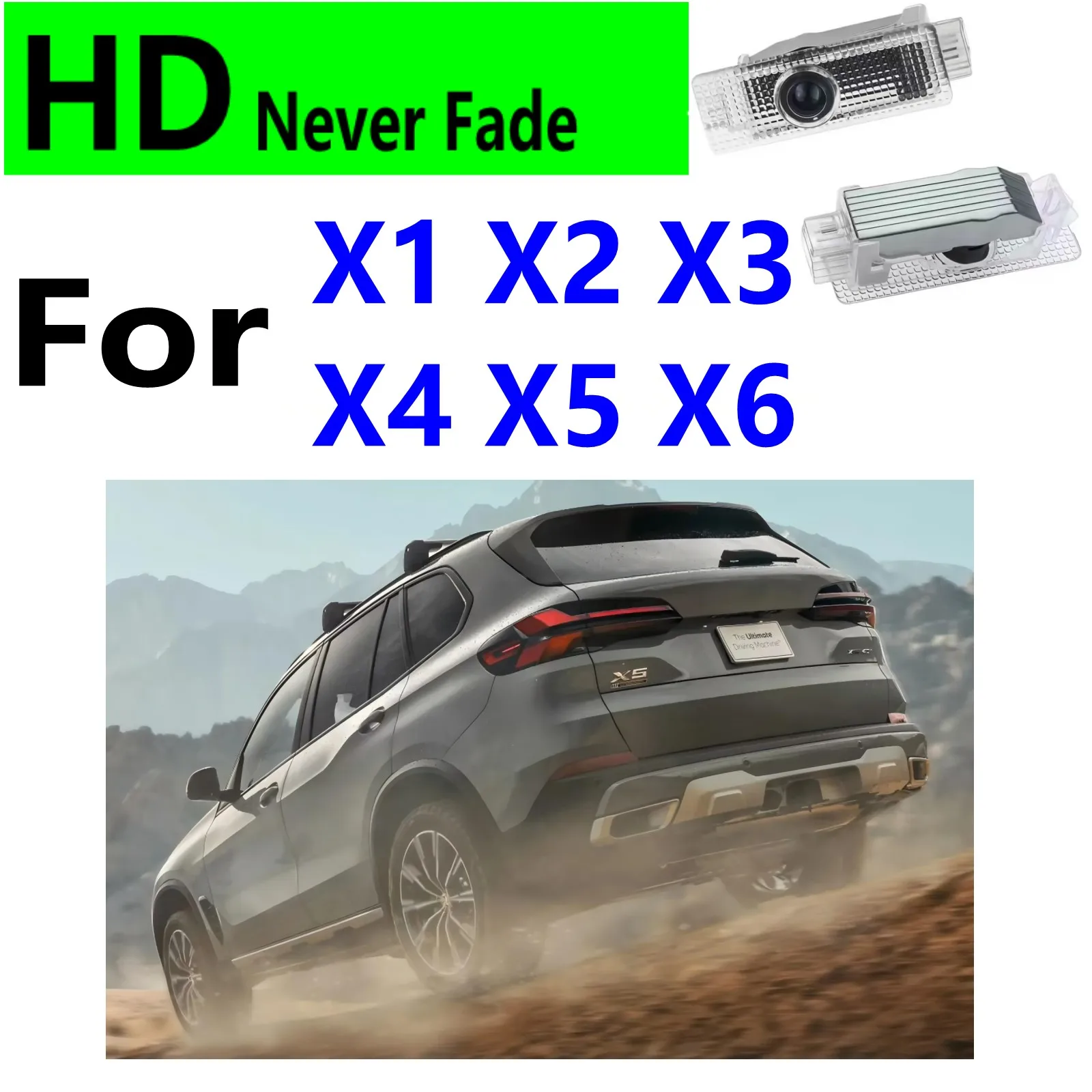 Светодиодный проектор для дверей автомобиля HD для BMW M E84 F48 F39 F25 G03 F26 G02 F15 G05 E71 F16 G06 F10 F20 F30 F12 F13 X1 X2 X3 X4 X5 X6