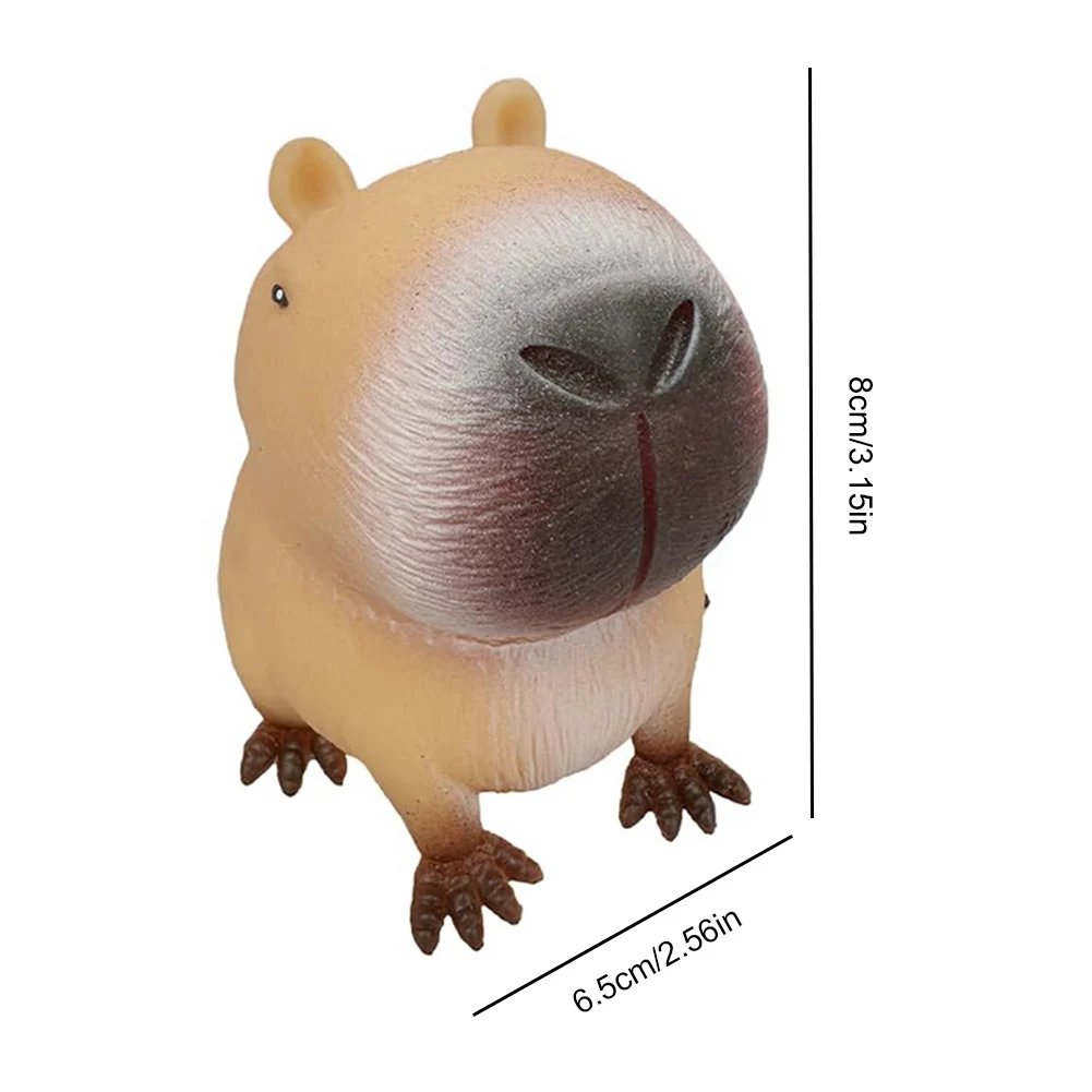 Bonito dos desenhos animados capivara mochi beliscar brinquedo mole brinquedo fidget antiestresse brinquedos kawaii plutônio lento rebote squeeze brinquedos mão relaxar presente