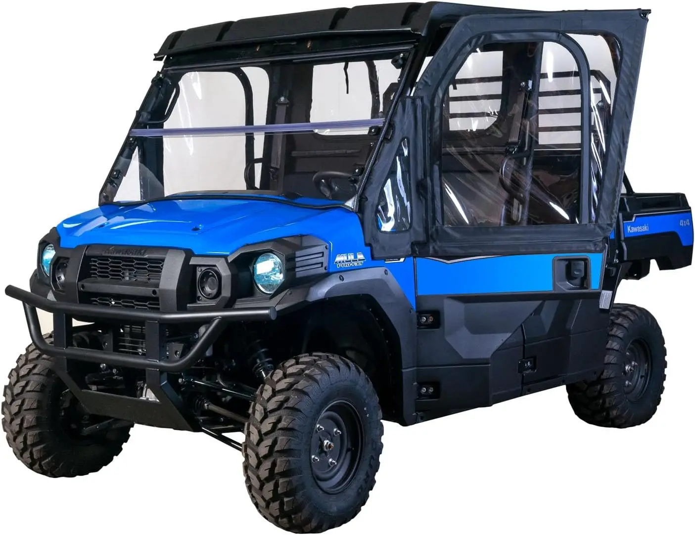 Utv Framed Upper Door Kit Compatible With Kawasaki Mule Pro Fx/Fxt 2015-2023 Utv Models | Cab Enclosure