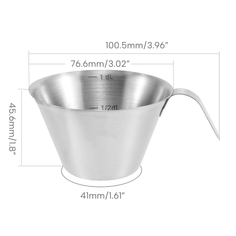 Contenitori Portabicchiere da vino in acciaio inox Misurino da caffè con