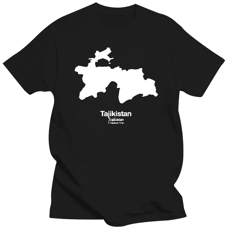 Pays Silhouettes Tajikistan T-Shirt Hommes - Dushanbe - Asie - Fann Montagnes