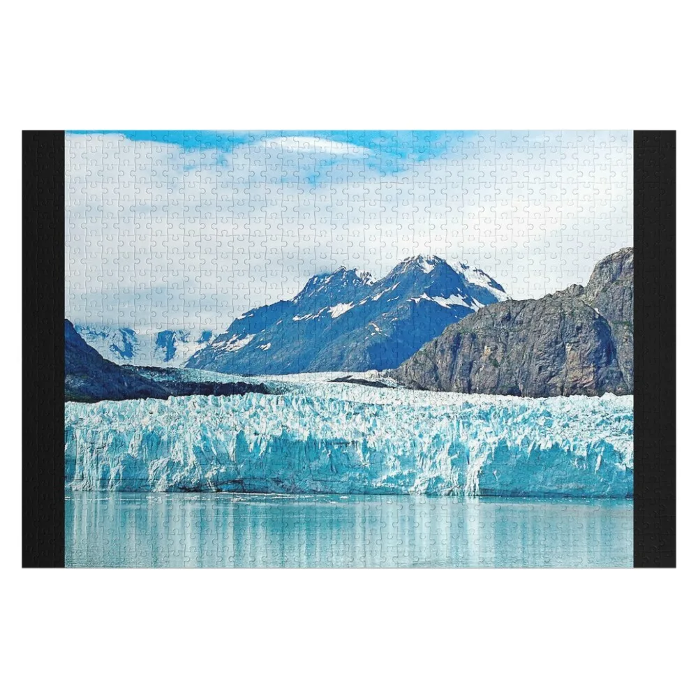 

Alaskan Awesome, Breathtaking Blue Ice Glacier Bay Scenic Jigsaw Puzzle Custom Name Wood Wooden Name Custom Personalized Puzzle