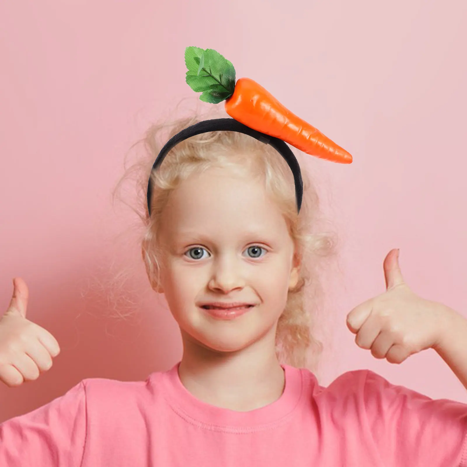 

Kids Carrot Headband Cute Easter Party Costume Vegetable Hairband Boys Girls Fruit Headpiece Photo Booth Bunny Carrot Headband