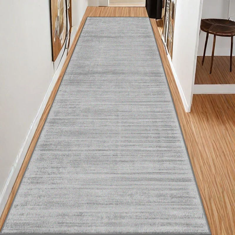 Simple Style Long Corridor Carpet Plain Colour Decoration Home Living Room Runner Rug Hall Stairs Passageway Non-slip Floor Mat
