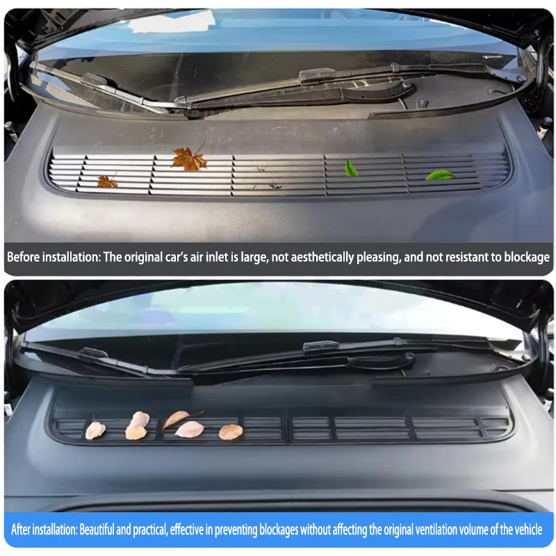 2pcs Air Inlet Protective Cover for Tesla New Model Y Juniper 2025 Anti-insect Anti-fouling Front Air-condition net Grille Clean
