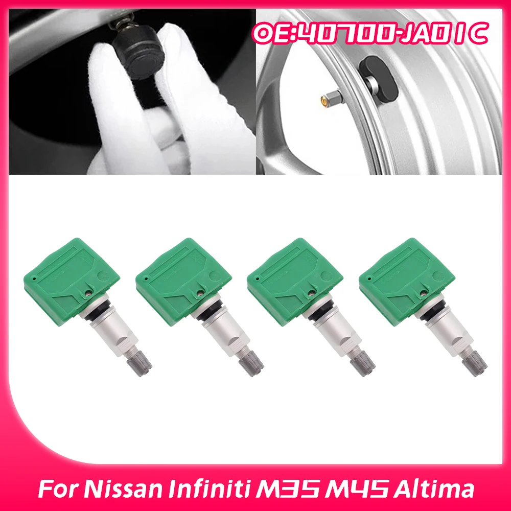 4 шт. 40700-JA01C TPMS для Nissan Infiniti M35 M45 Altima Maxima Versa Frontier Sentra Murano, датчик давления в шинах 315 МГц