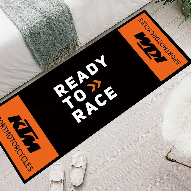 

Гаражный коврик, наклейка на мотоцикл, ковер для гонок, мото, коврик для электромобиля, противоскользящий напольный коврик для украшения дома для KTM, готовый к RACE