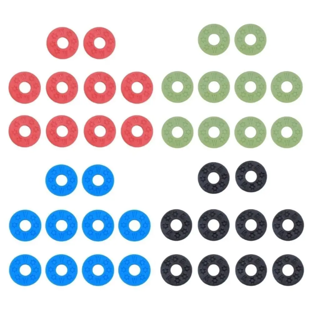 10Pcs PE Guitar Strap Blocks Buckle Washer Anti Detachment Rubber Guitar Strap Lock Blocks Anti-lost Anti-trip