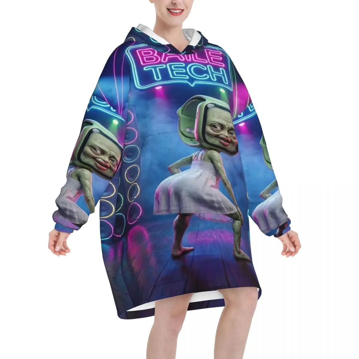 Oversized Brainrot Tung Tung Sahur Bombardiro Crocodilo Wearable Blanket Winter Ultrasoft Plush Warm Sweatshirt Blankets