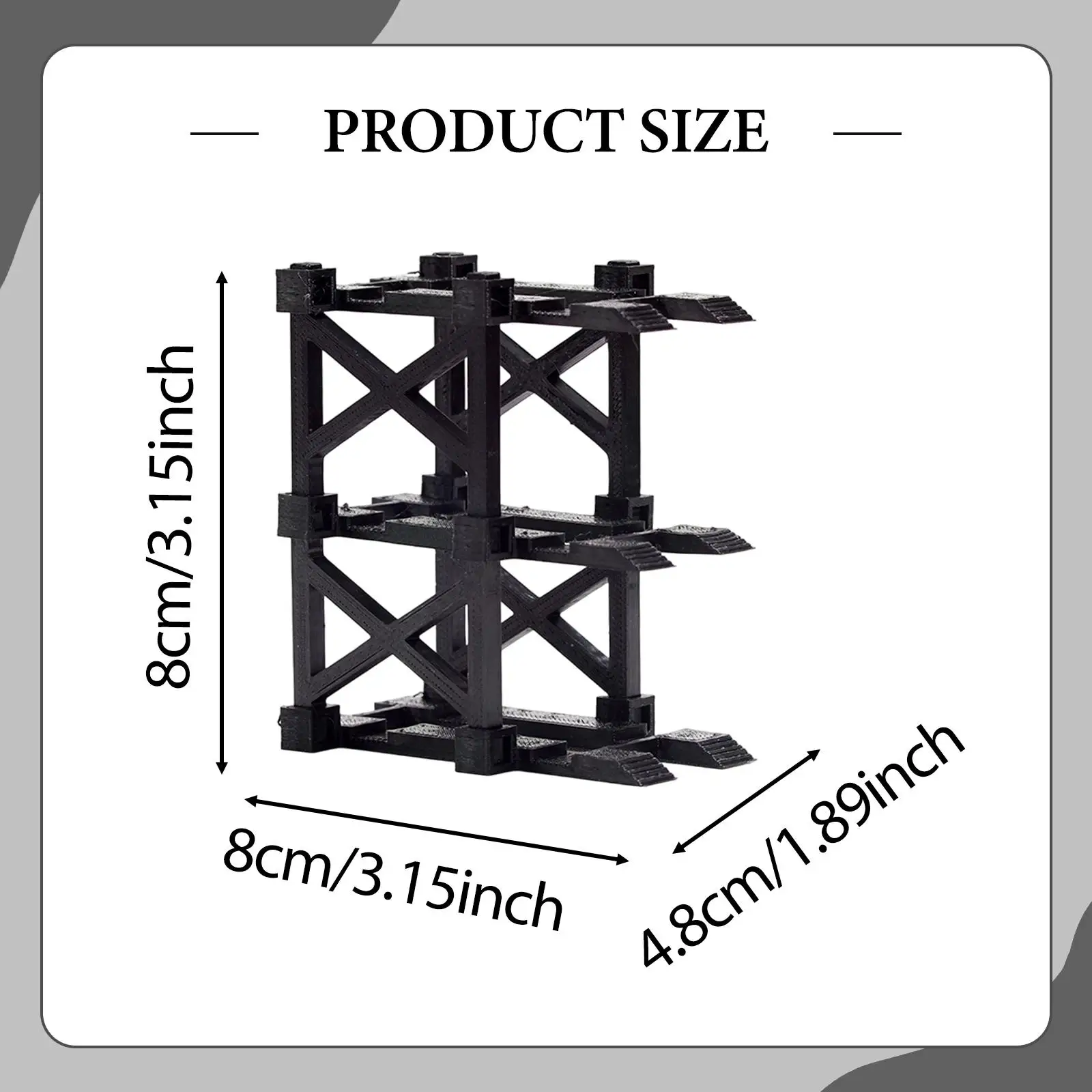 1/64 Parkplatz-Ausstellungsständer, praktisches Organizer-Layout, stabile Sammlung