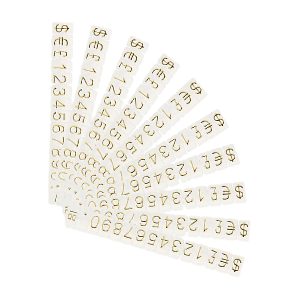 

10 Strings Label Stickers Pricing Stand Adjustable Retail Price Display Counter Labels