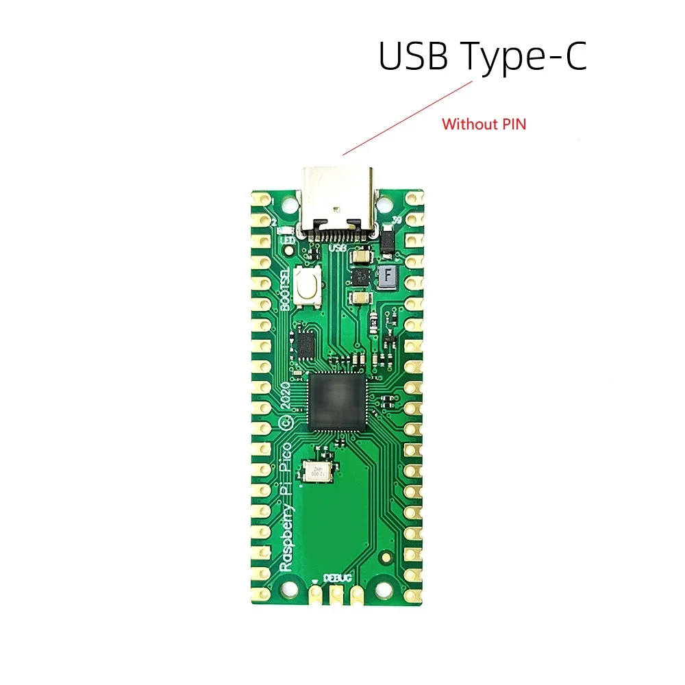 Pico RP2040 Kit Dual-Core 264KB ARM Low-Power Microcomputers High-Performance Cortex-M0+ Processor  Board For Raspberry Pi