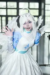 Angel Emily Seraphim Cosplay Costume Halo Cosplay Women Fancy Dress Outfit Halloween Uniform Hasbin Hazubin Suit