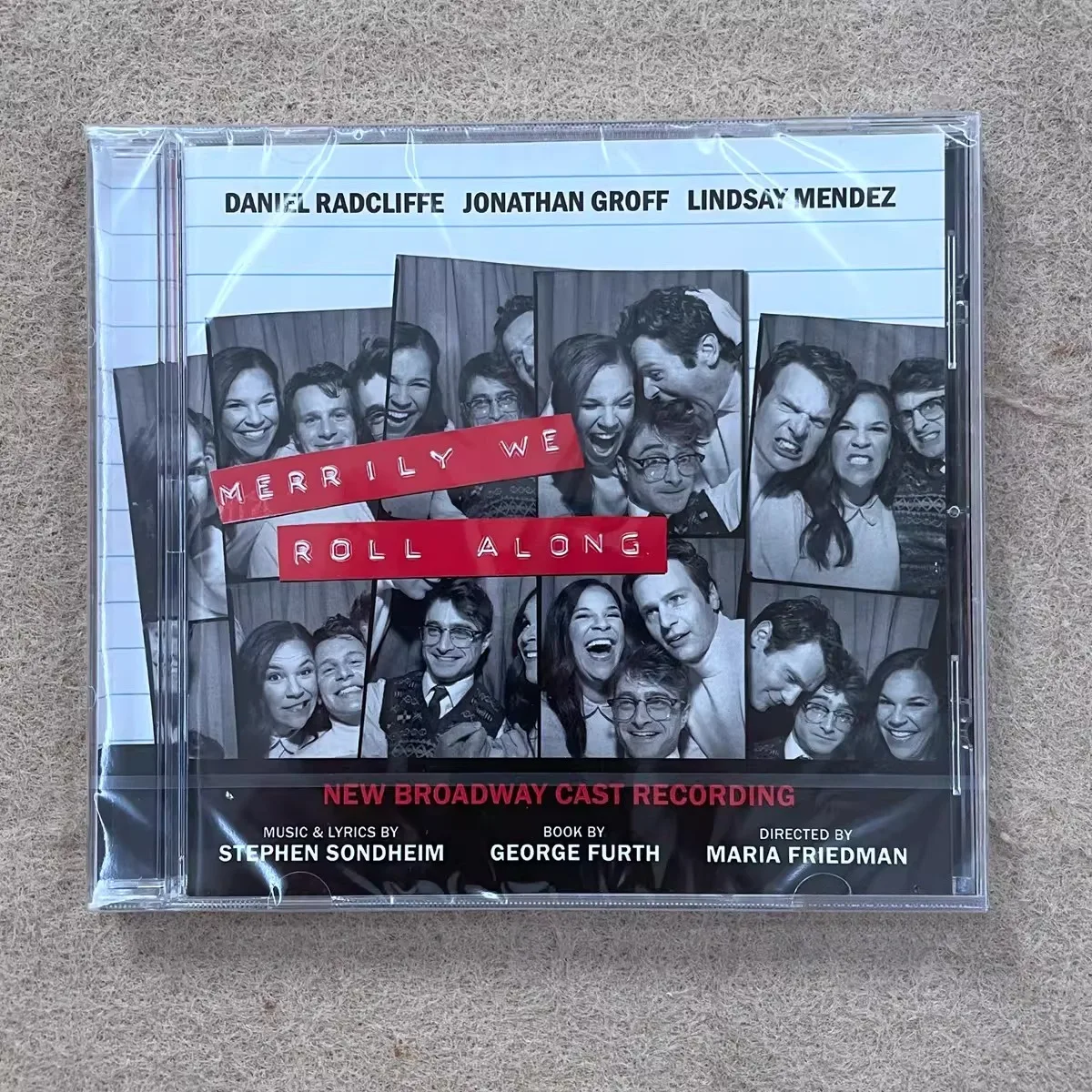 

Merrily We Roll Along New Broadway Cast Recording CD | Stephen Sondheim Musical Soundtrack | Featuring Daniel Radcliffe Groff