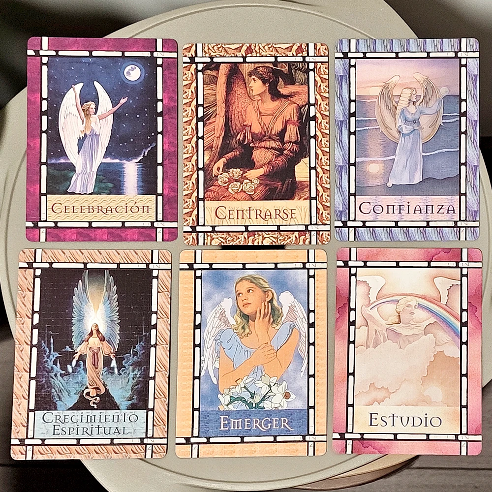 44 Oracle Cards 10.5*7.5cm Will Help You Communicate with Your Angels Healing with The Angels Oracle Deck in Spanish Language