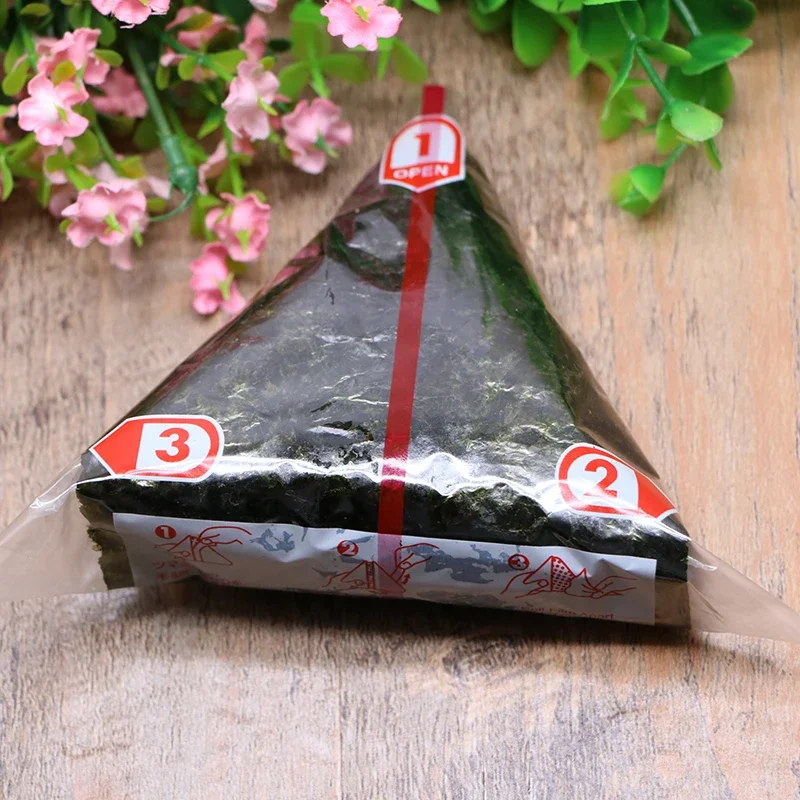 1000pcs Triangular Rice Ball Packaging Bag Nori Seaweed Onigiri Sushi Plastic Gift Bags Easy Tear Portable Bento Accessories