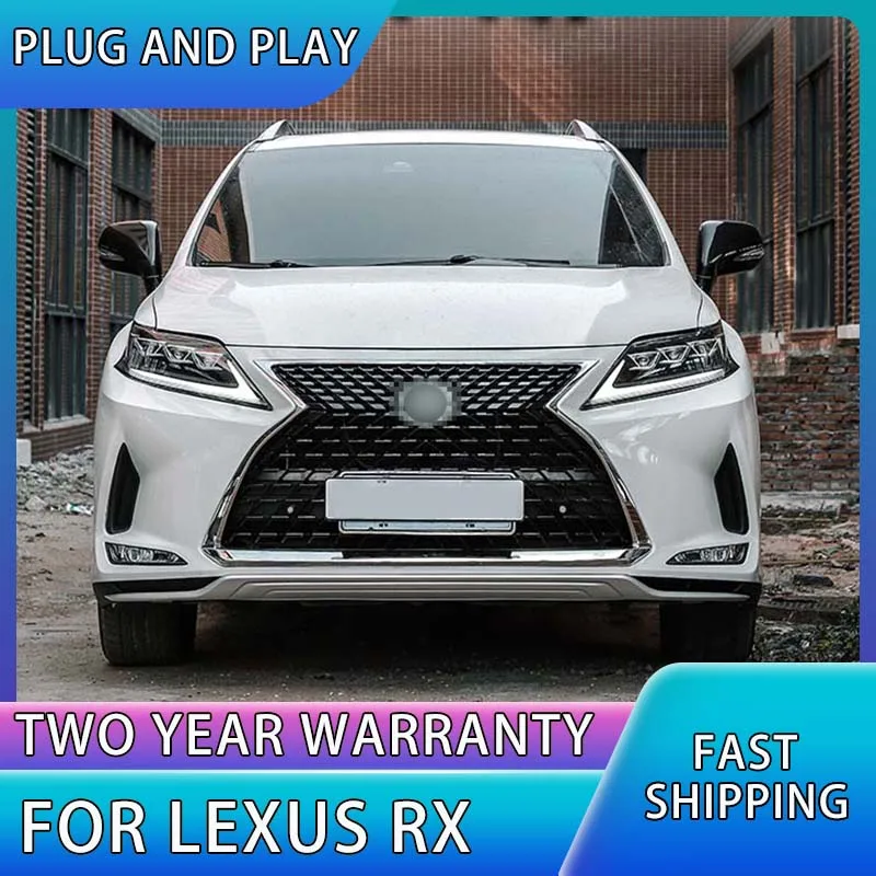 Head Lamp for Lexus RX270 LED Headlight 2009-2015 Headlights RX350 RX300 DRL Turn Signal High Beam Angel Eye Projector Lens